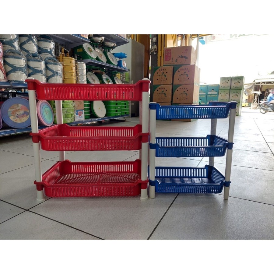 Jual rak bumbu cabe GM plastik/ rak serbaguna besar kecil/ rak susun 3 ...