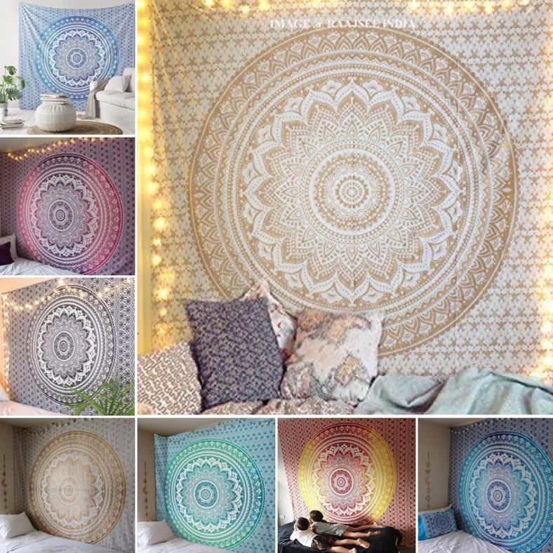 Jual Trend - Kain Permadani Mandala Indiana Bohemian Tapestry ...