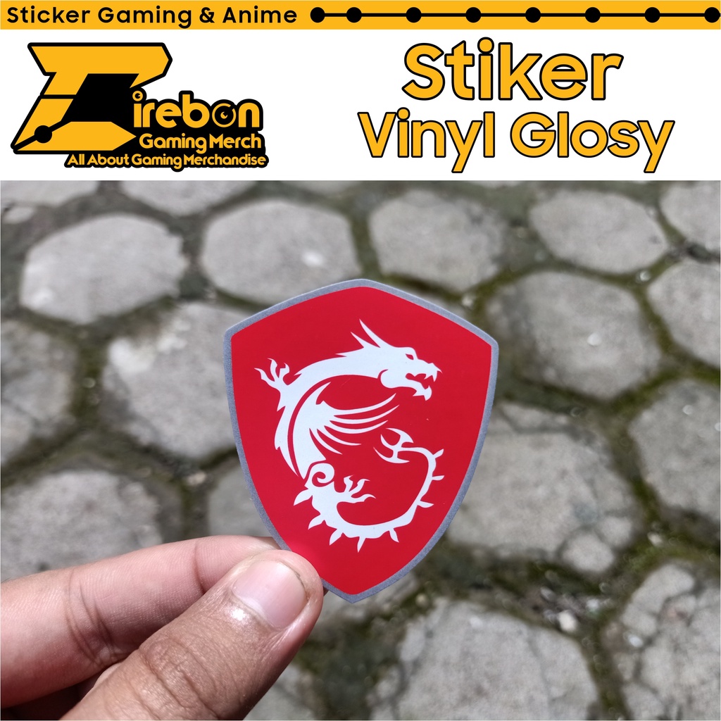 Jual Stiker Dragon MSI RED | Shopee Indonesia