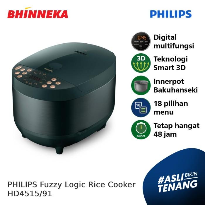 Jual Philips Fuzzy Logic Rice Cooker Hd4515/91 Shopee Indonesia
