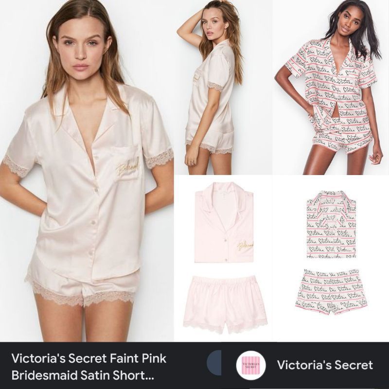 Jual VICTORIA SECRET SLEEPWEAR SET PYJAMAS Shopee Indonesia