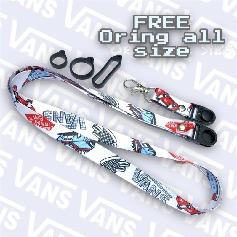 Red sales vans lanyard