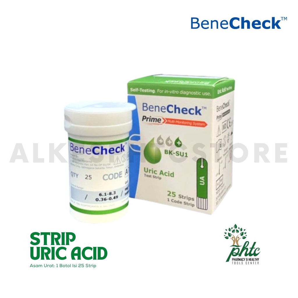 Jual BeneCheck Prime Uric Acid l Strip Benecheck Prime Asam Urat Isi 25 ...
