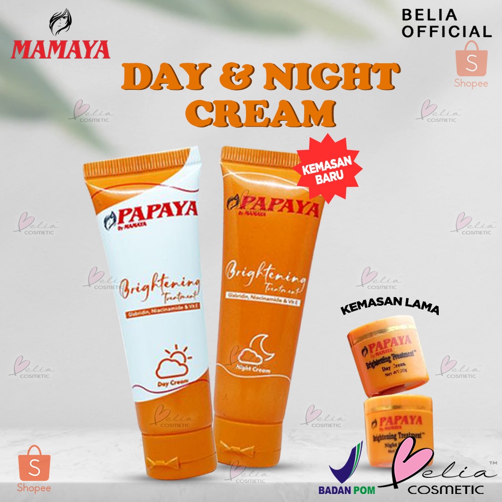 Jual BELIA MAMAYA Day and Night Cream ( ️BPOM) Krim siang dan malam papaya Shopee Indonesia