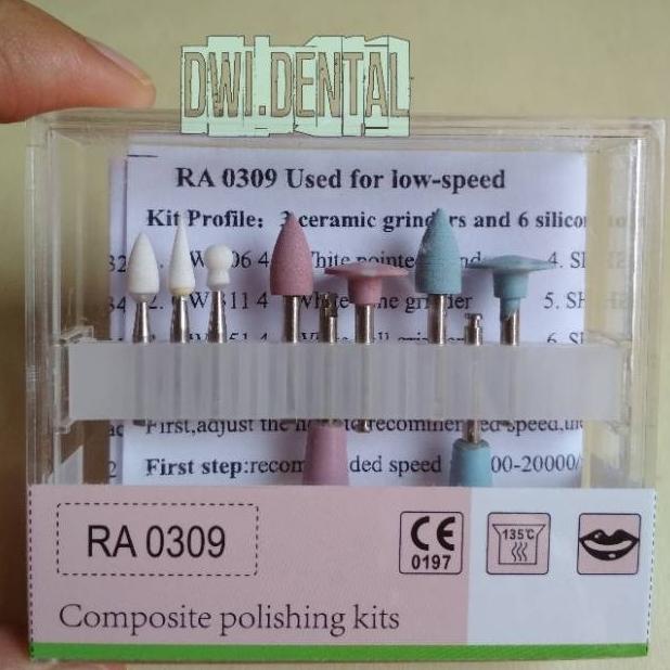 Jual Dental Bur Poles Komposit Lowspeed Ra Composite Polishing Kit