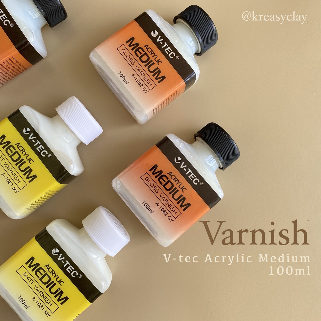 Jual Varnish Acrylic Medium Vtec Varnish Glossy Matte Varnish