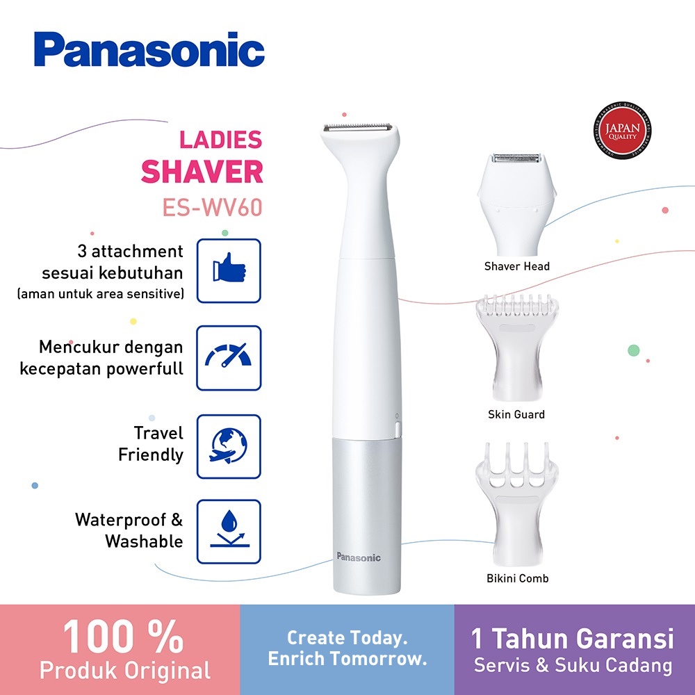 Jual Panasonic ESWV60S201 Ladies Bikini Hair Removal Sensitive Area
