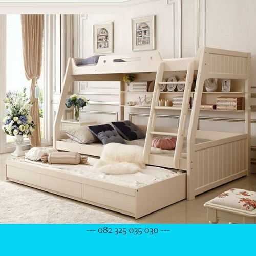 Jual Triple Bunk Bed Custom Minimalis, Kasur Tingkat 3 In 1 Anak Murah ...