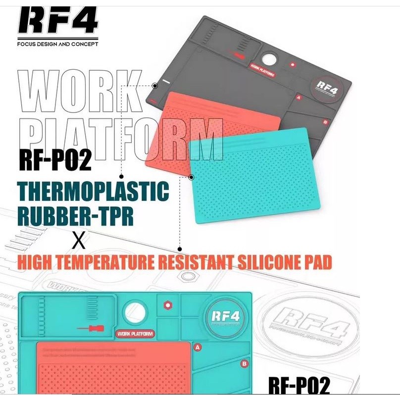 RF4 RF-PO2 Heat Resistant Silicone Maintenance Pad With