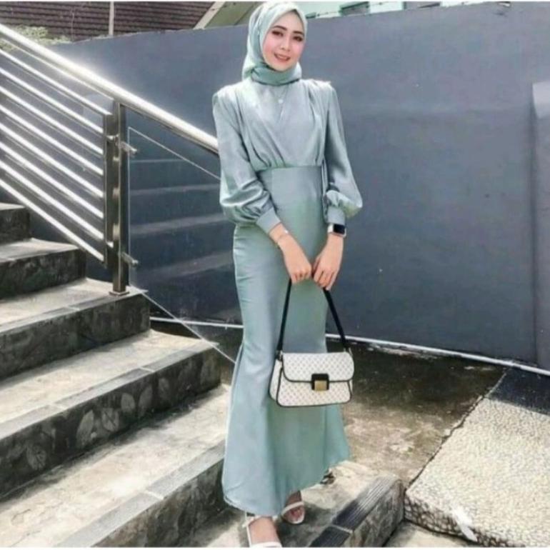 Dress pesta 2024 hijab modern