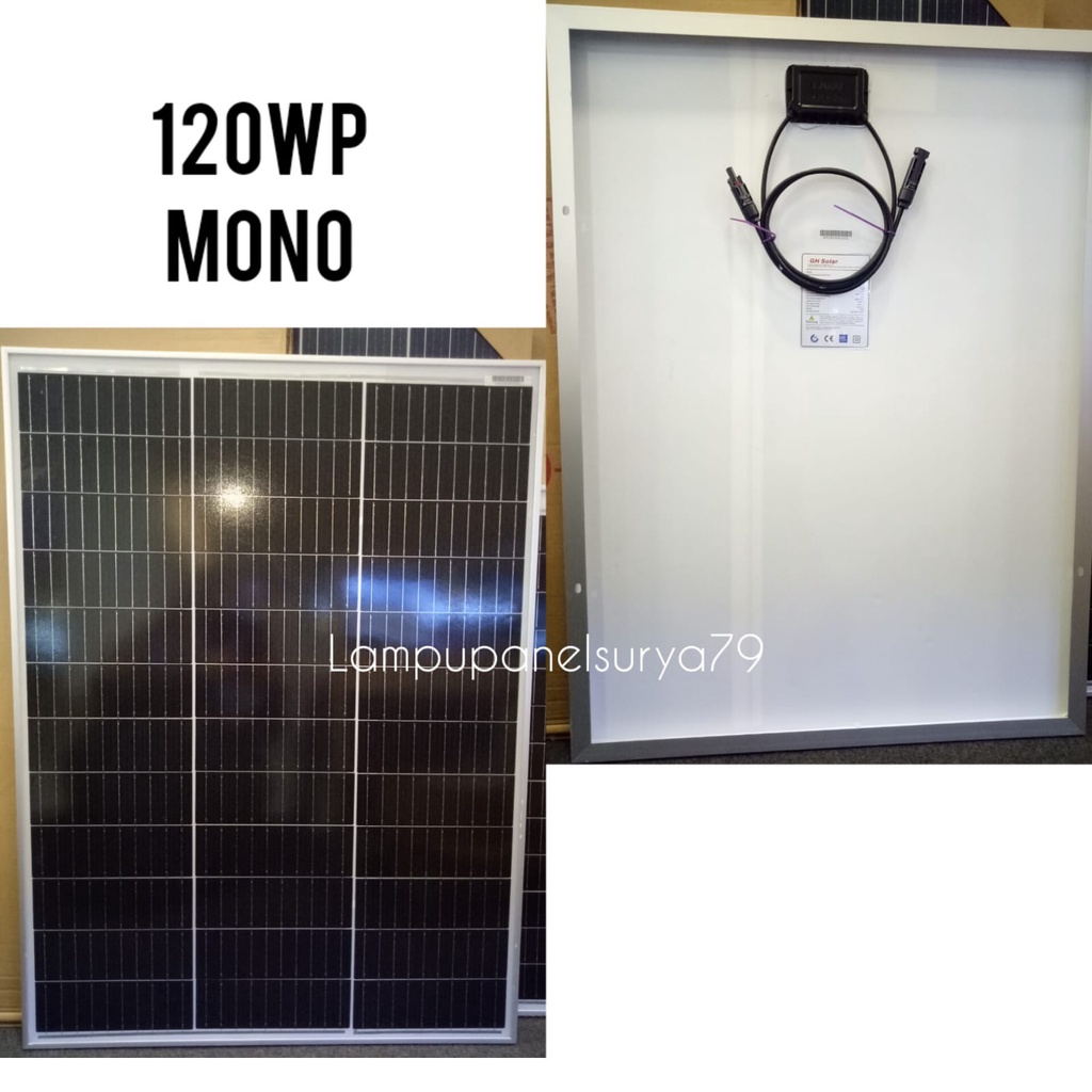 Jual Solar Panel Surya Solarcell 120WP Mono PV 120wp Monocrystalline ...