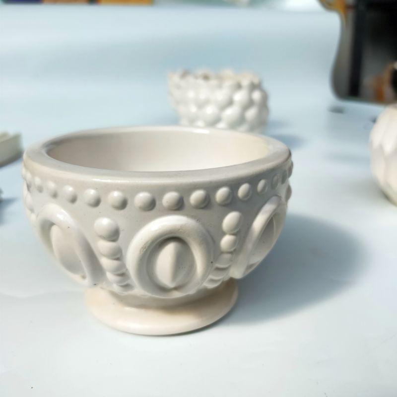 Jual pot sukulen bentuk cawan bulat || pot semen || aesthetic ...