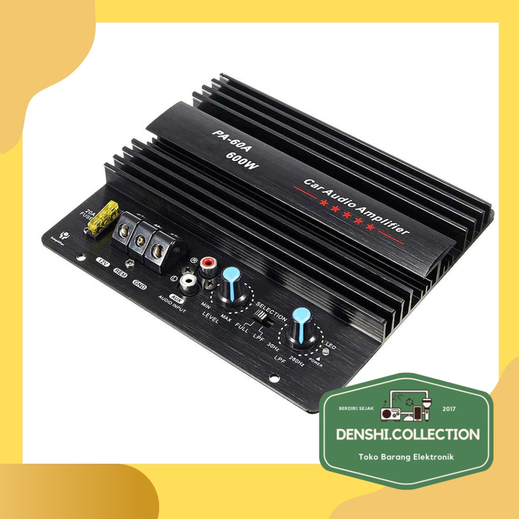Jual Woopower Mono Car Audio Amplifier Board Bass Subwoofer 600W PA