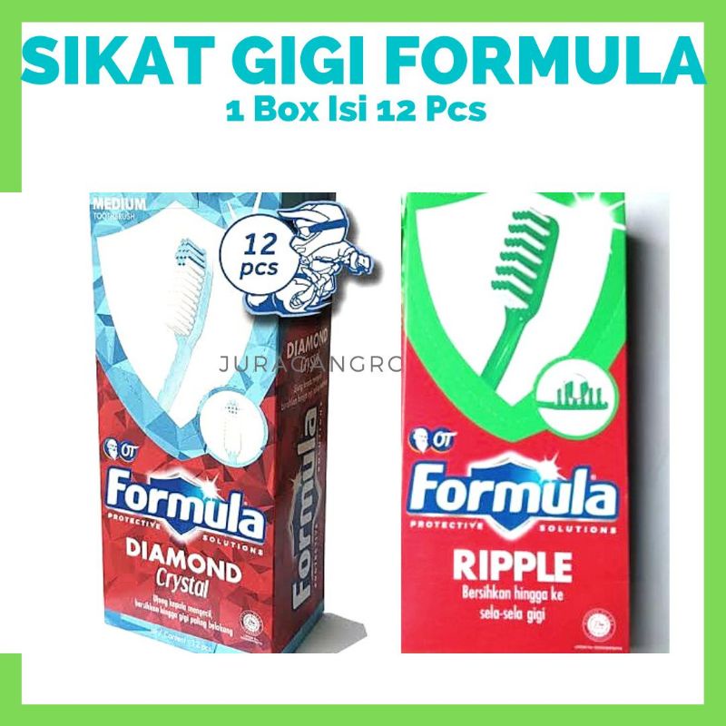 Jual SIKAT GIGI FORMULA SOFT RIPPLE & DIAMOND ISI 12 PCS | Shopee Indonesia