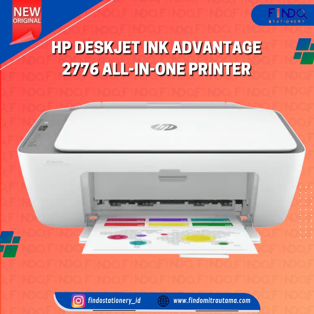 Jual Hp Deskjet Ink Advantage 2776 All In One Printer Shopee Indonesia 7223