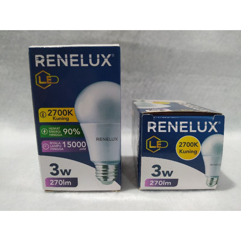 Jual lampu led RENELUX KUNING/WARM WHITE 2700K 3/5/7/9/12/15 watt ...