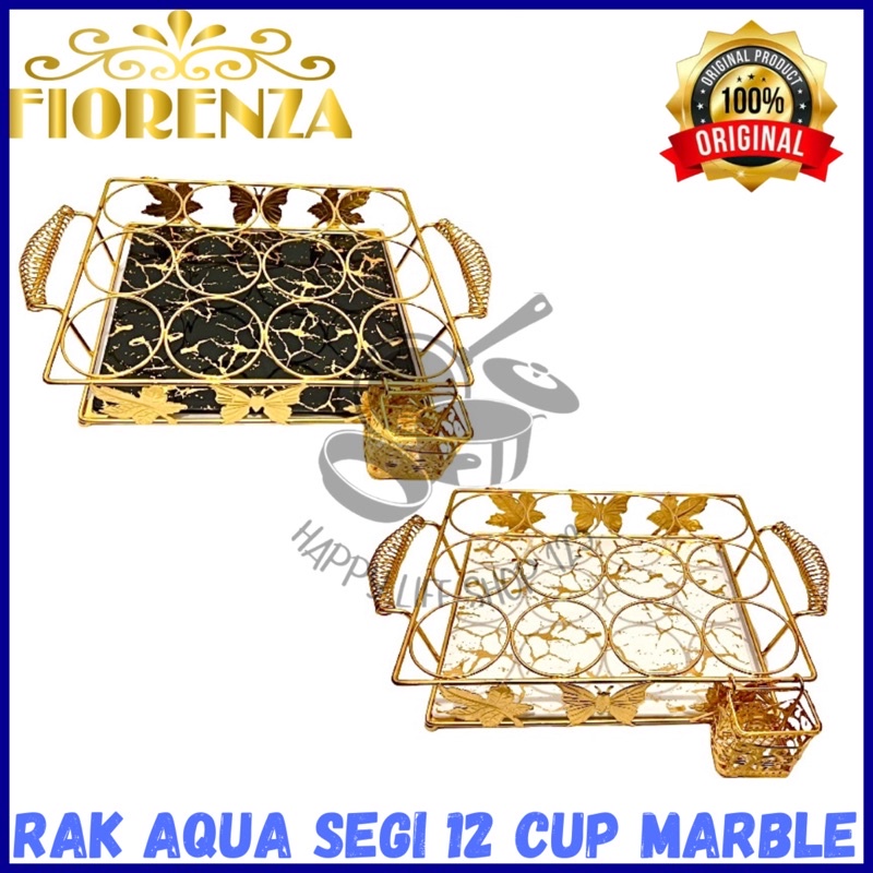 Jual Rak Aqua 12 Lubang Stainless Gold Marble Fiorenza Rak Aqua Segi 12 Cup Fiorenza Shopee 5035