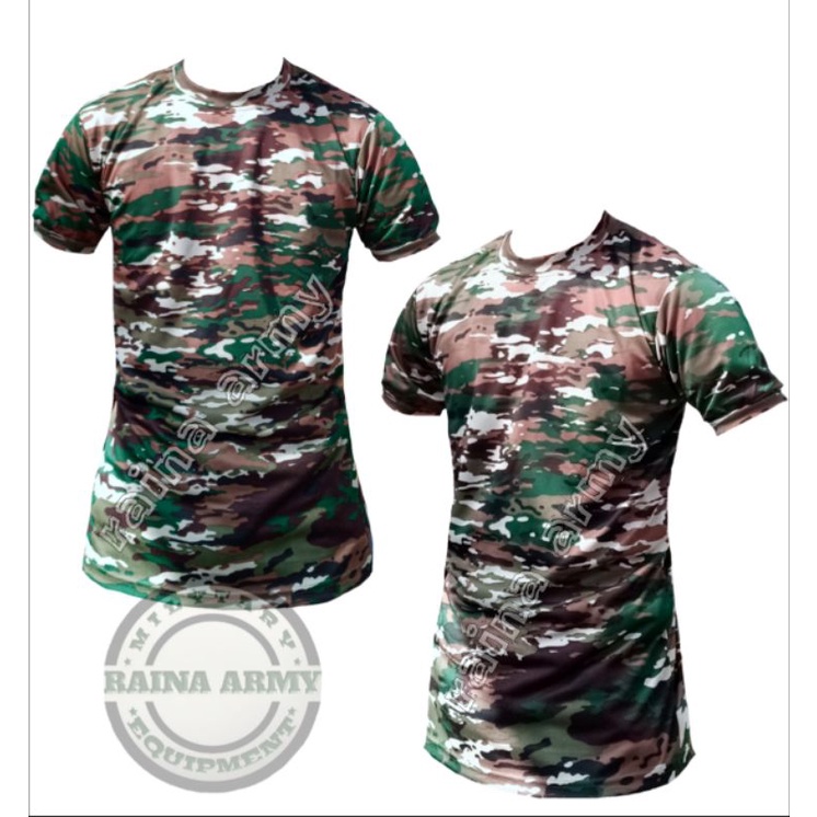 Jual Kaos Dryfit Kaos Oblong Army Jersey Dryfit T Shirt Loreng Tni Al