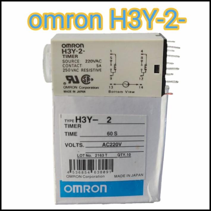 Jual TERBARU TIMER RELAY OMRON H3Y-2 220V 60S !!! | Shopee Indonesia