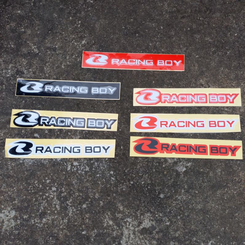 Jual stiker cutting timbul Racing boy / sticker viral / stiker keren ...