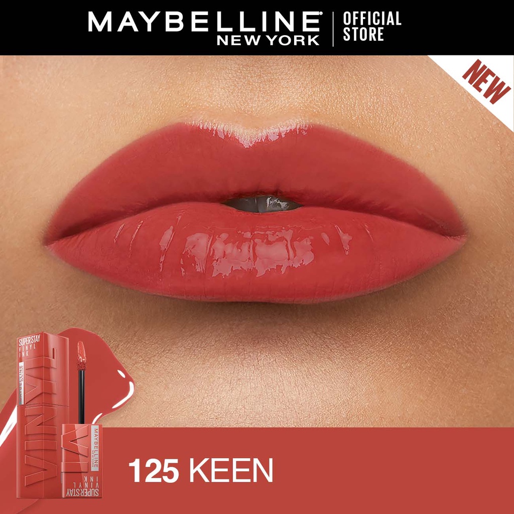 Jual MAYBELLINE Superstay Vinyl Ink Lipcream 125 Keen | Shopee Indonesia