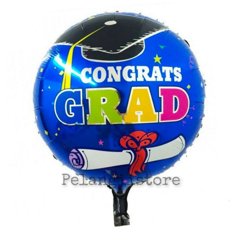 Jual Balon Foil Bulat Wisuda Balon Graduation Balon Wisuda Shopee