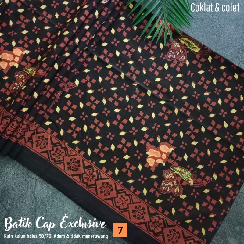 Jual Hn Kain Batik Tulis Kombinasi Cap Sogan Motif Parang Seno Batik Kupu Bunga Batik Seragam