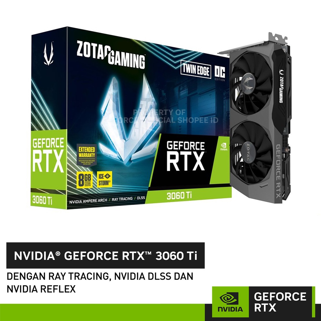 Jual Zotac Gaming Geforce Rtx 3060 Ti Twin Edge Oc 8gb Gddr6 Shopee Indonesia 5874