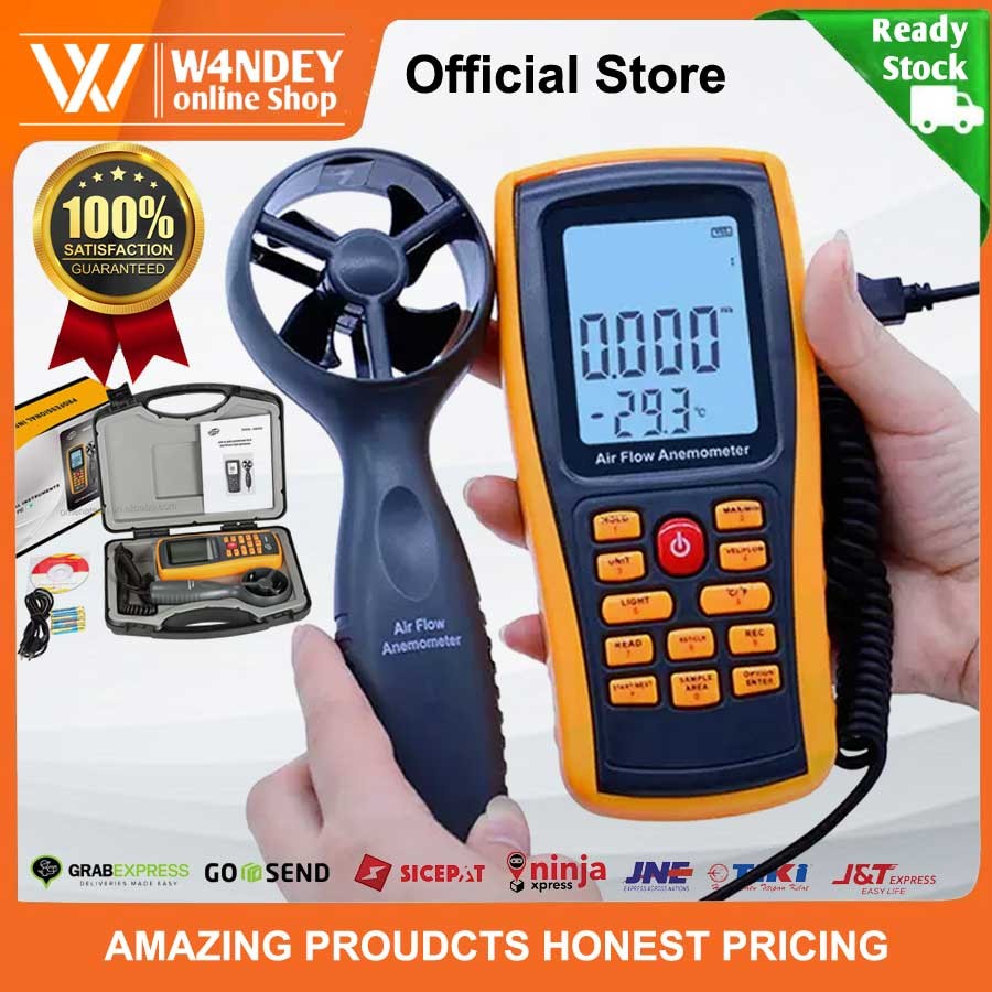Jual Anemometer Data Logger USB GM8902 Wind Anemo Meter Tester