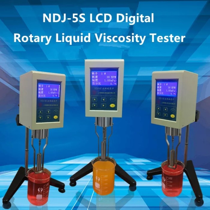 Jual alat ukur viscosity kekentalan liquid NDJ-5S Digital liquid ...