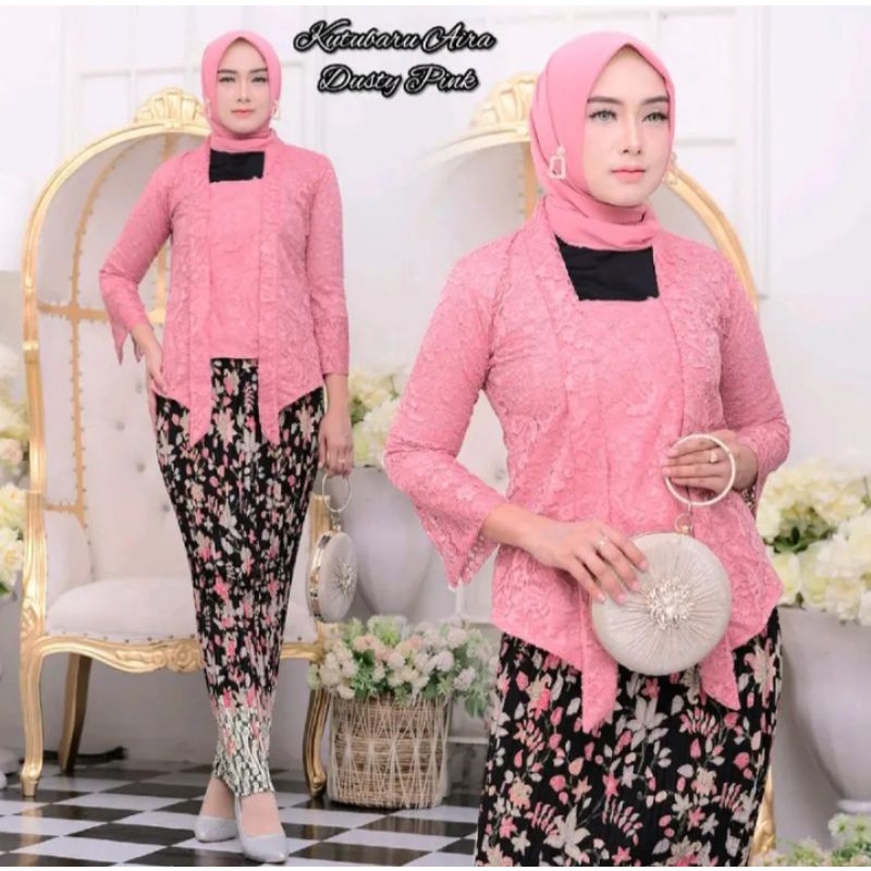 Jual Kebaya Kutu Baru Polos Setelan Kebaya Kutu Baru Hijab Kebaya Kutu