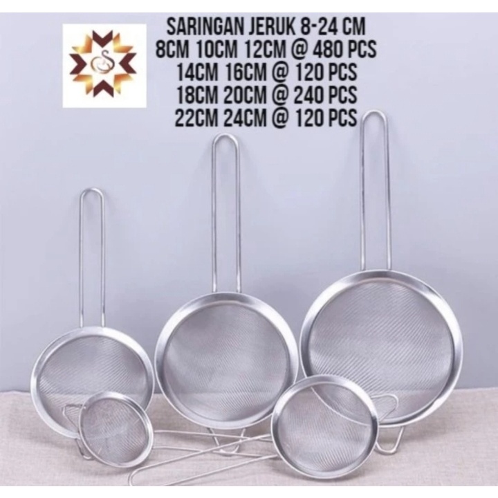 Jual Saringan Stainless Gagang Saringan Teh Saringan Minyak Serbaguna Shopee Indonesia 9707