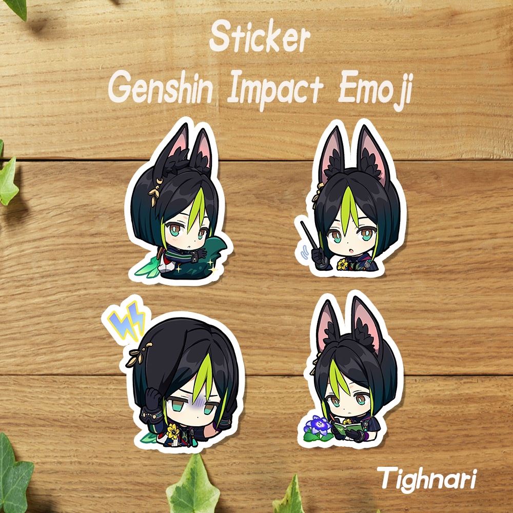 Jual Stiker Genshin Impact Emoji Sticker Vinyl / Sticker Set Genshin ...
