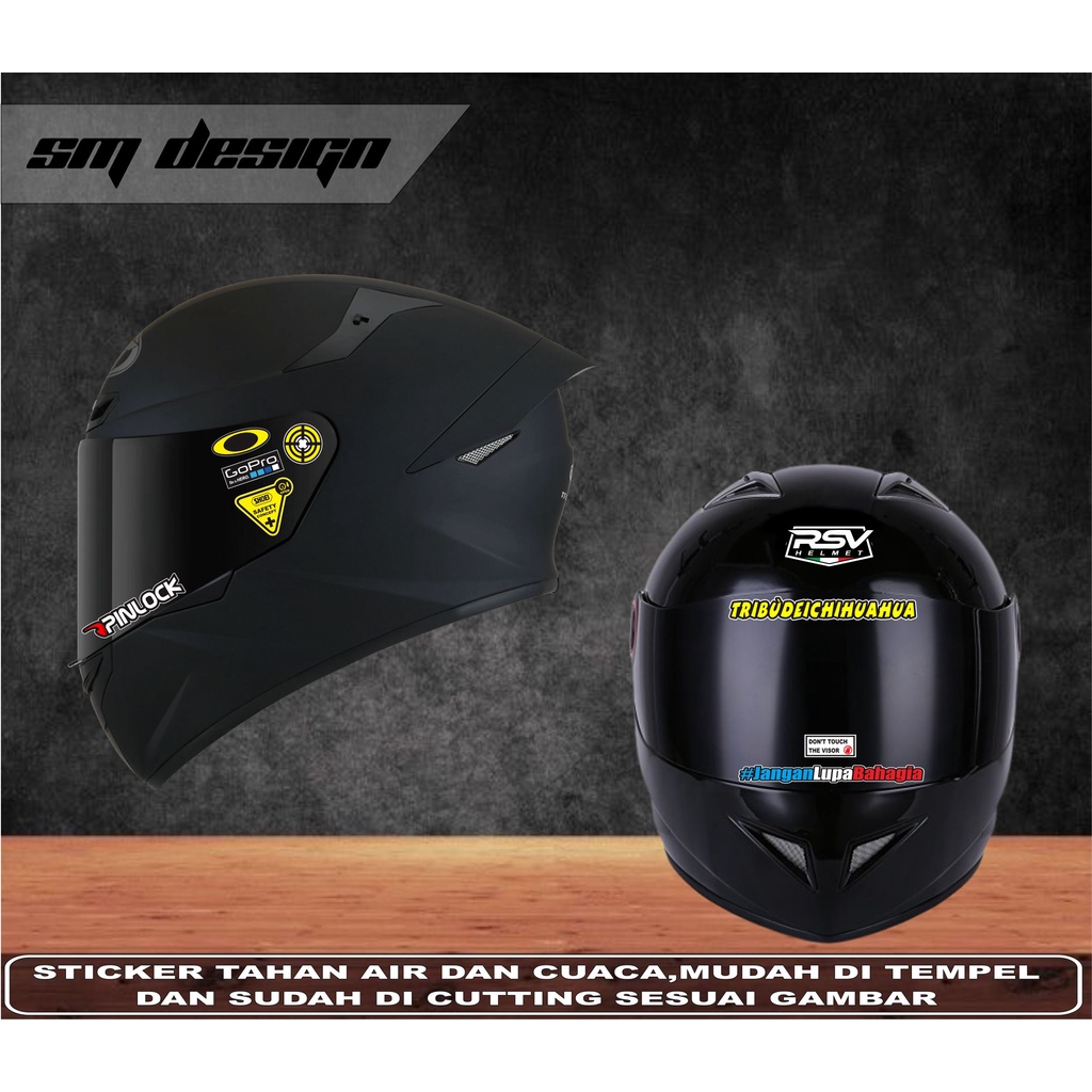 Jual Stiker Helm, Sticker helm FullFace 1 Set Variasi Pinlock | Shopee ...