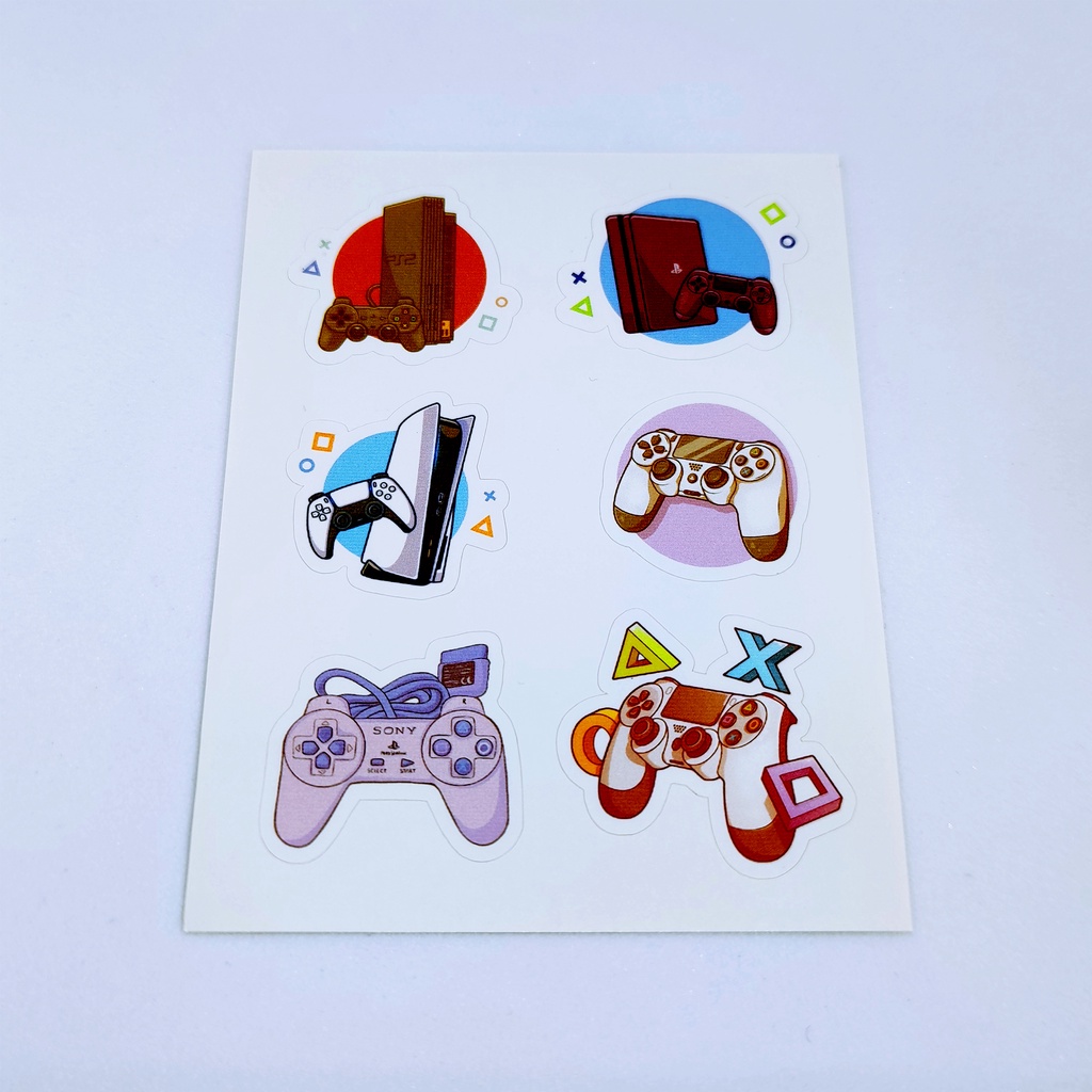 Jual Sticker Pack Play Station Console Back to 90s | Shopee Indonesia