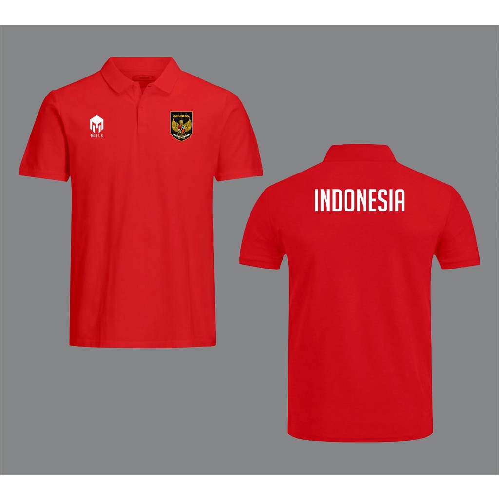 Jual Polo Shirt Timnas Indonesia Kaos Kerah Timnas Indonesia Wangki