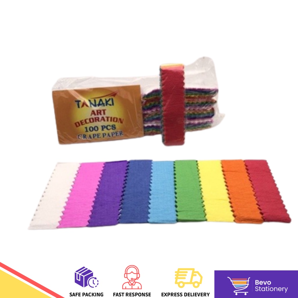 Jual Bevo Stationery Kertas Bunga Tanaki Potong Warna Warni 100 Pcs