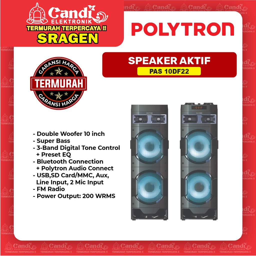 Jual POLYTRON Speaker Aktif PAS 10DF22 | Shopee Indonesia