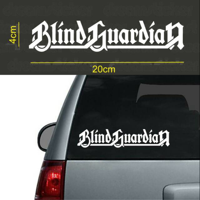 Jual Stiker Mobil Band Musik Blind Guardian - Car Decal Sticker ...