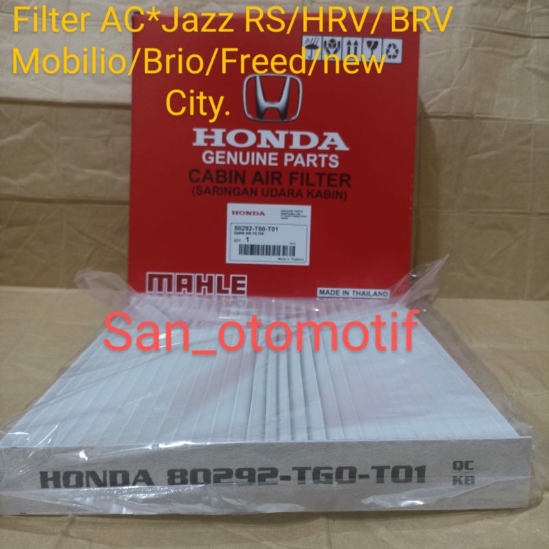 Jual kabin Filter AC saringan udara AC Honda HRV, Jazz RS, Mobilio
