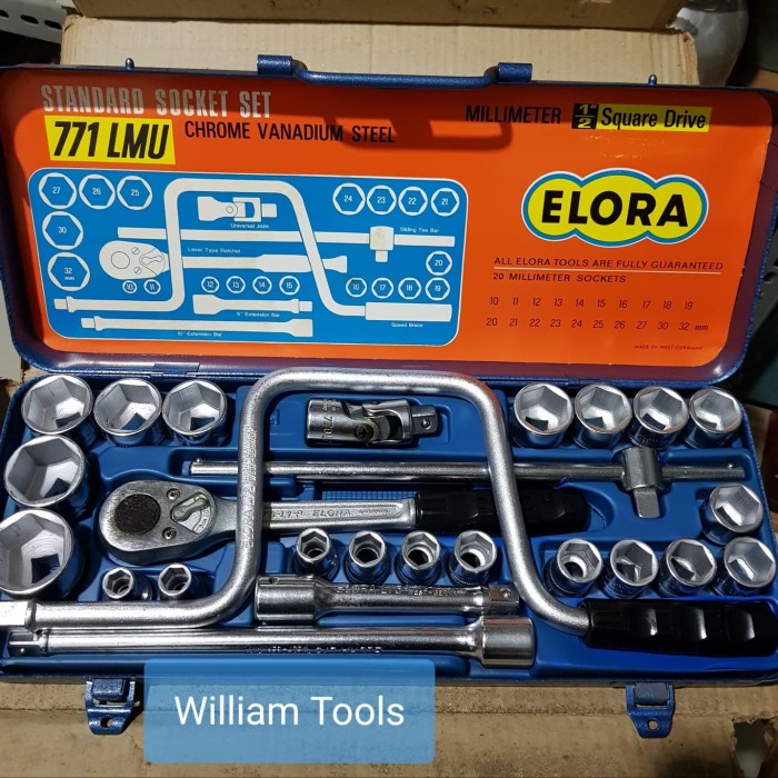 Jual Shock Kunci Sok Set Elora 10 - 32Mm 26Pcs Germany | Shopee Indonesia