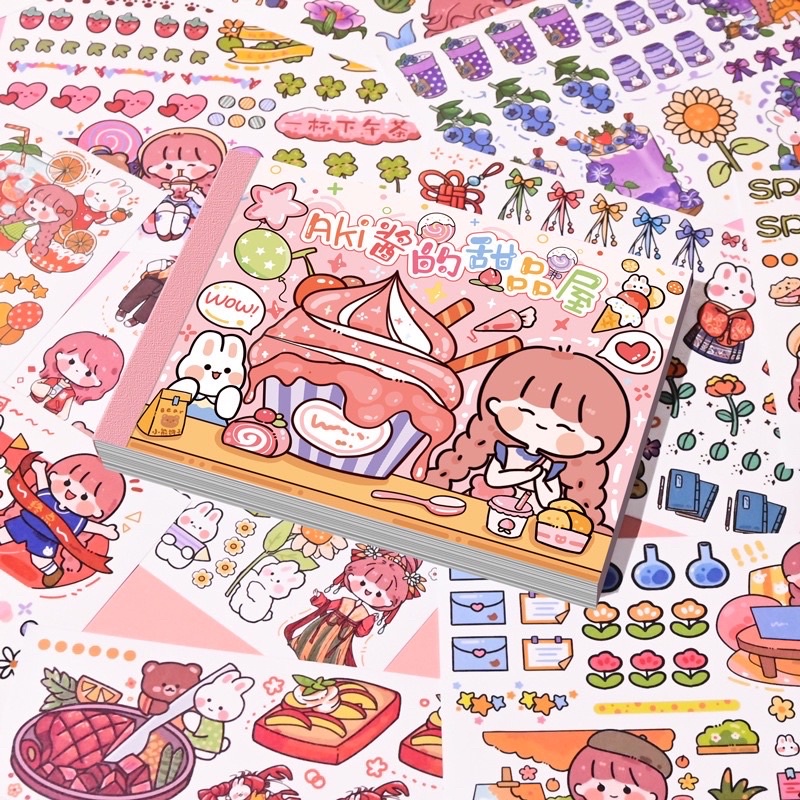 Jual Stiker Buku Cute / Sticker Lucu / Stiker KAlender Transparan ...