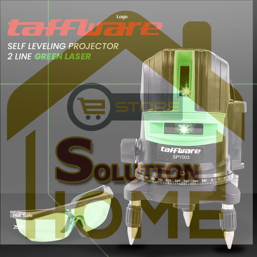 Jual HSS TOOLS - Taffware Self Leveling Projector Green Laser 2 Line ...
