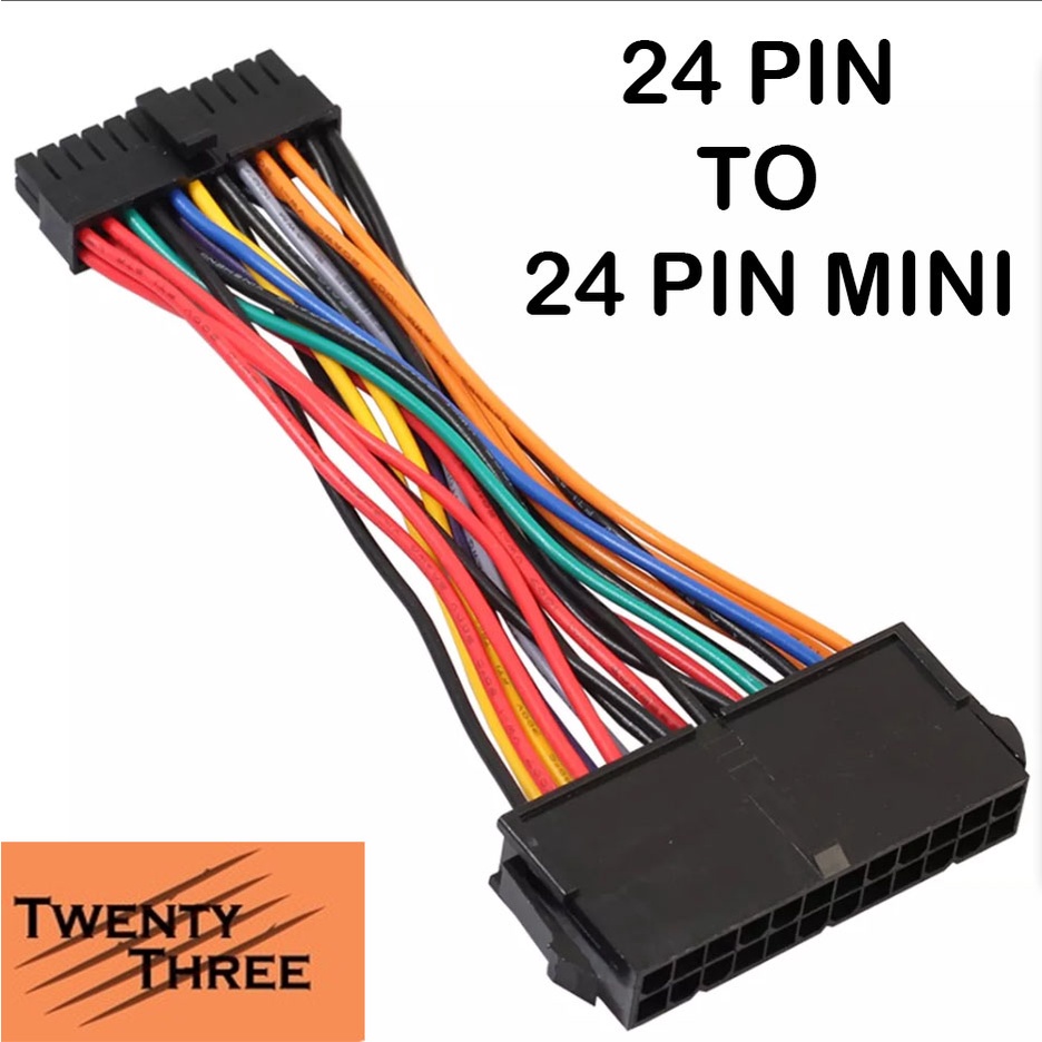 Jual Kabel adapter 24 pin to 24 pin mini motherboard Dell 780 980 760 ...