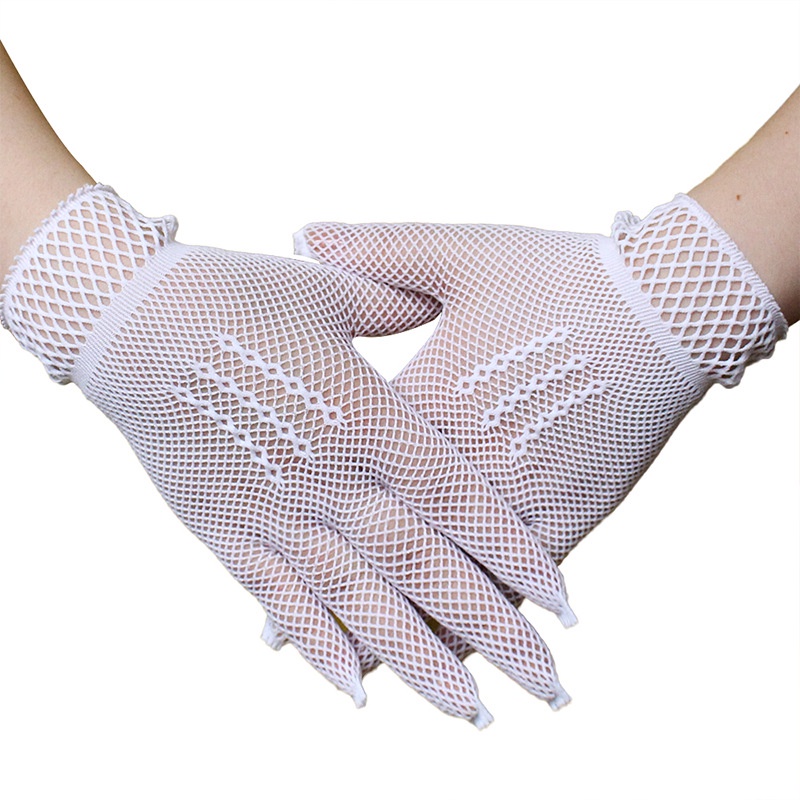 Jual LTX-15 sarung tangan fishnet net jaring wedding glove gloves