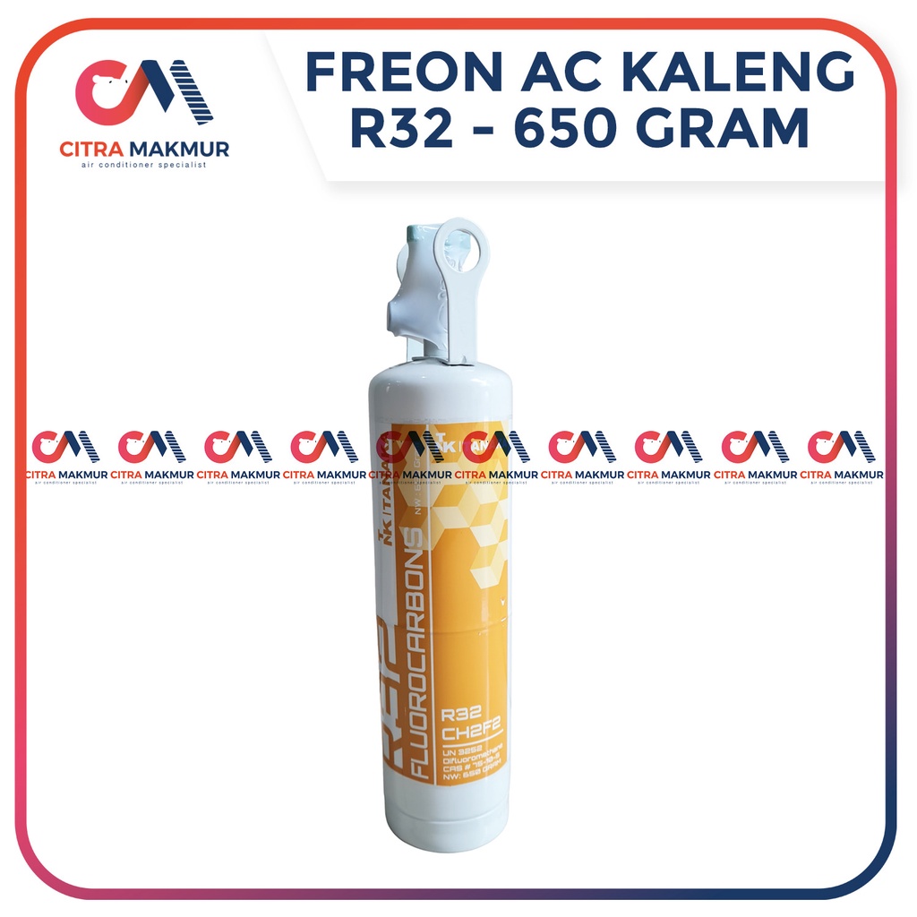 Jual Freon AC R32 Kiloan Kaleng Refrigrant ukuran 650 gram gr kg tnk