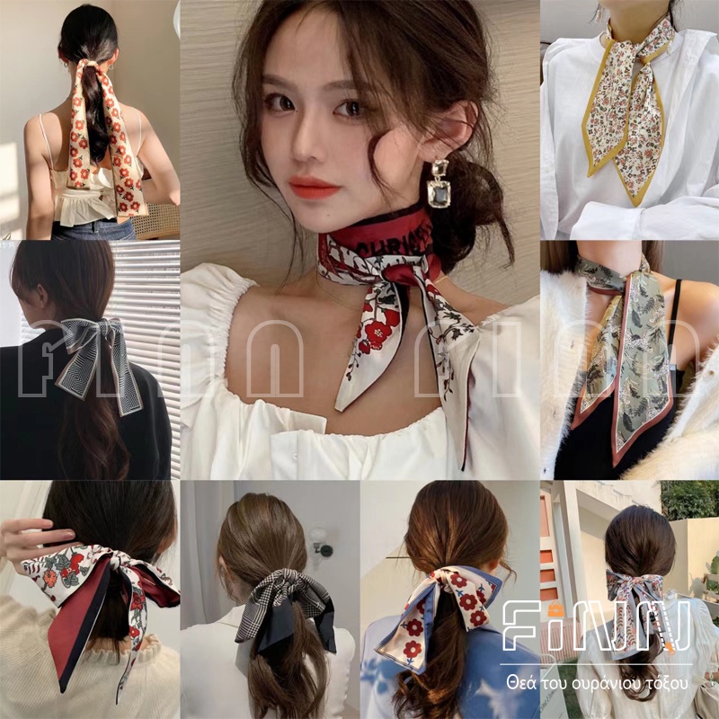 Jual [ COD ] Mini Scraf Leher Kepala Rambut Bahan Silk Immitation ...