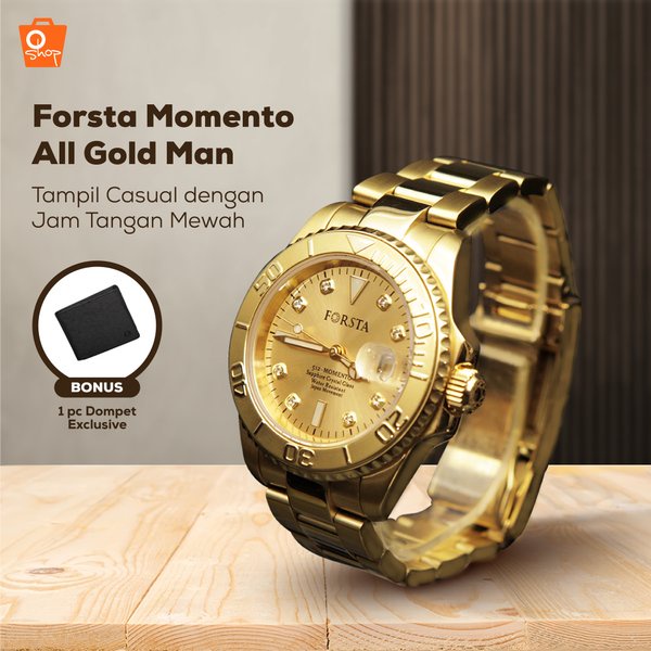 Jual Jam Forsta Momento All Gold 512 FOR MAN Shopee Indonesia