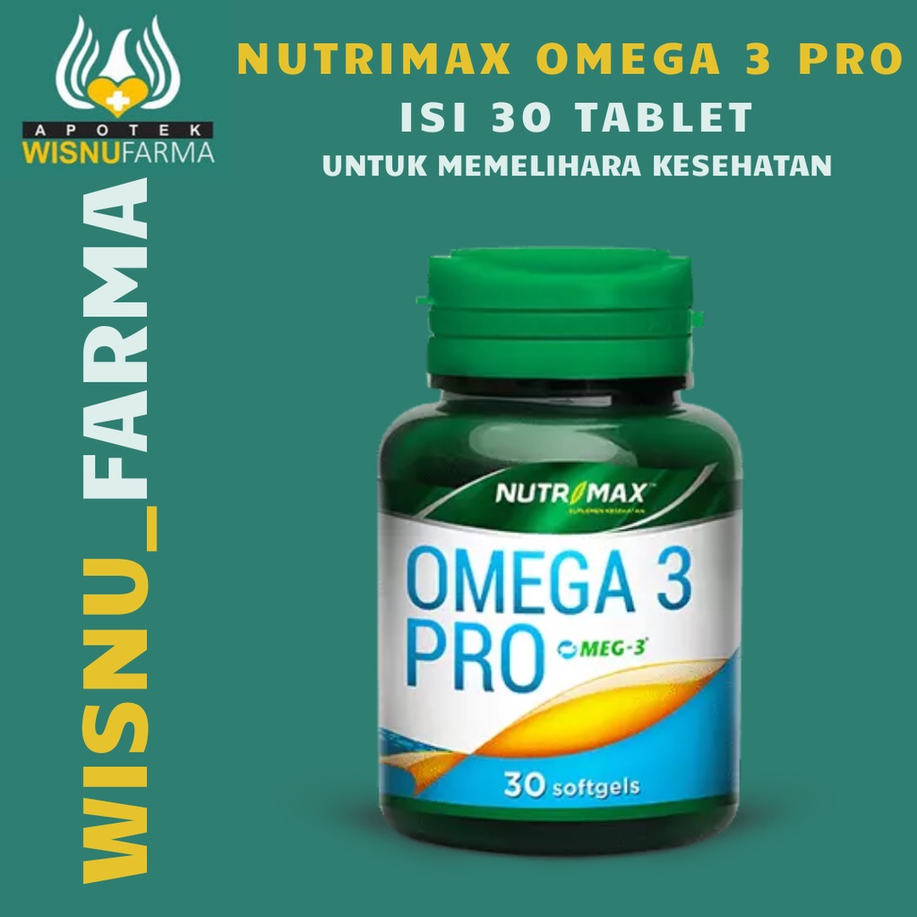 Jual Nutrimax Omega 3 Pro Isi 30 Tablet Untuk Memelihara Kesehatan