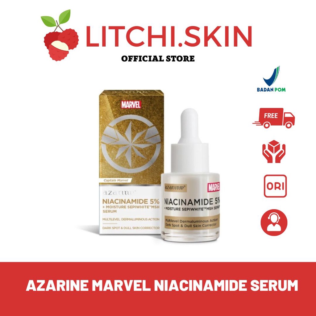 Jual Litchi Skin Azarine Serum Superhero Marvel Edition Series 20ml Niacinamide 5 Moisture 4877